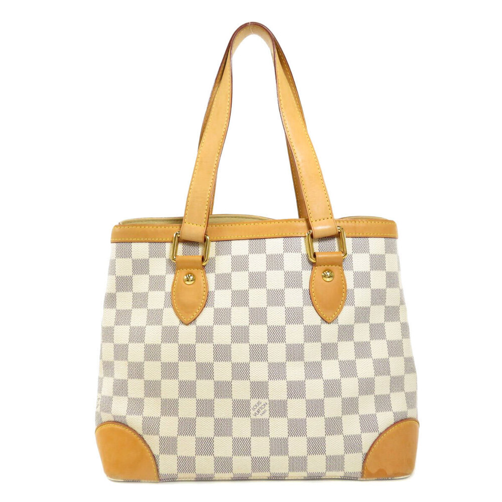 Louis Vuitton Canvas Damier Handbag Hampstead Brown